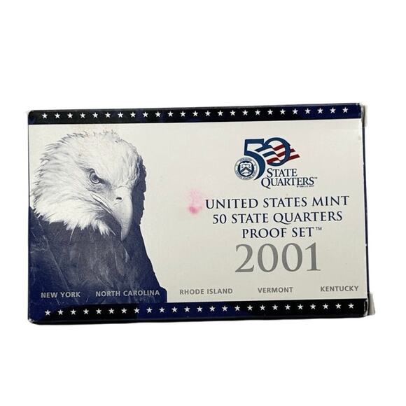 2001 US Mint State Quarters Proof Set Giftable Collectible Edition - Picture 4 of 6